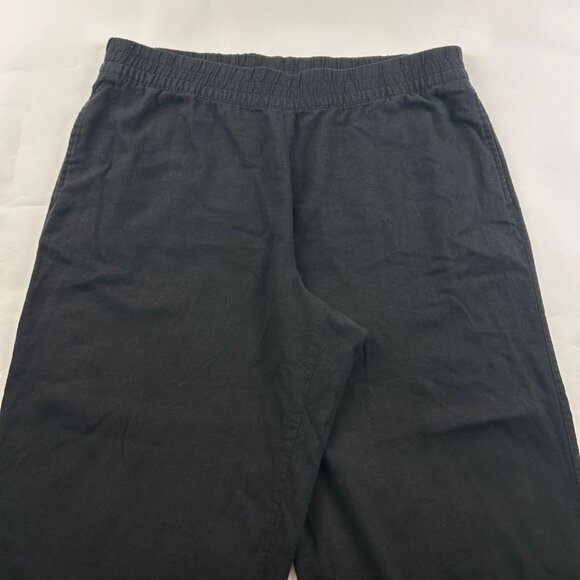 Old Navy Black Linen Blend Wide Leg Lounge Pant XL - Picture 2 of 7